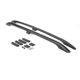 Takrails i aluminium (Caravan, svarta)