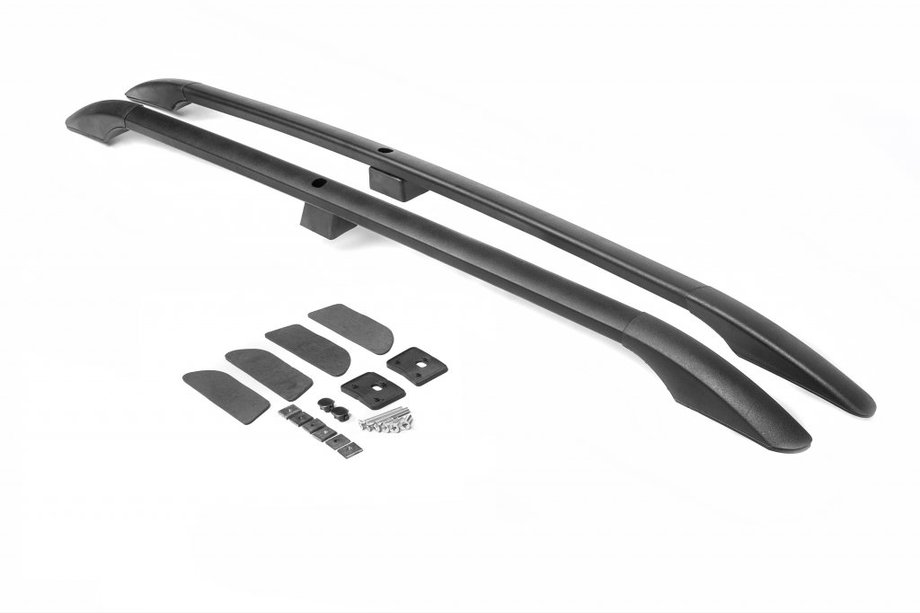 Volkswagen Touareg 2002–2010 Svarta takrails (turkisk design) Monteringsfötter i metall Image