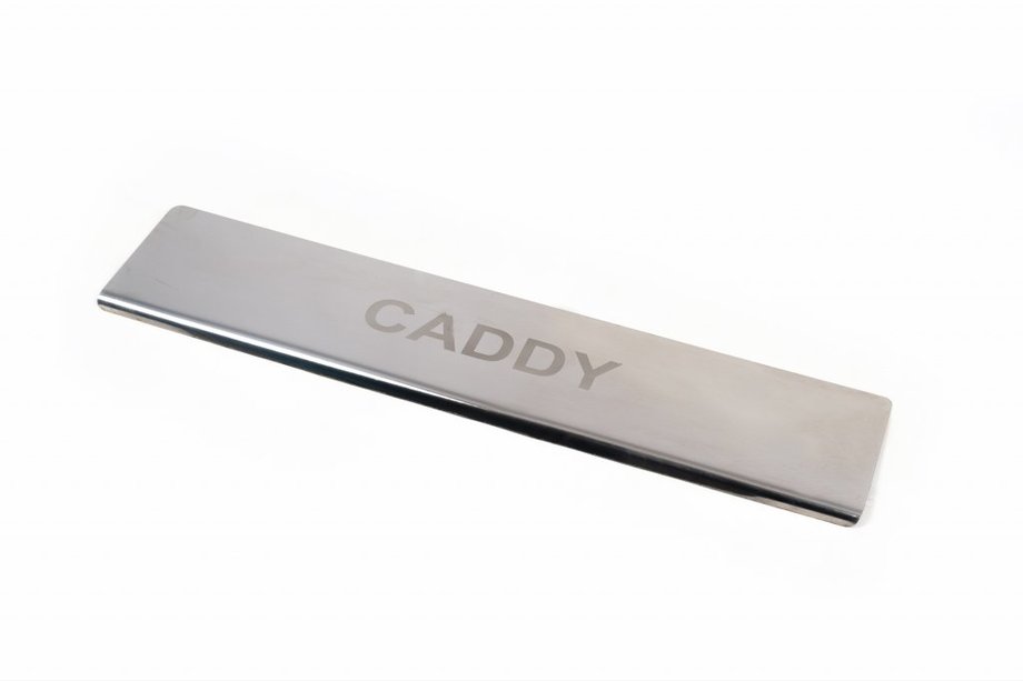 Volkswagen Caddy 2004–2010 UTFÖRSÄLJNING !!! Tröskelskydd för skjutdörr (rostfritt) Image