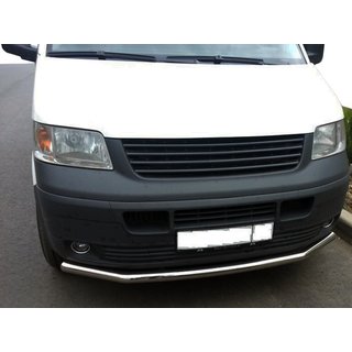 Främre frontbåge, enkel (rostfritt) Volkswagen T5 Transporter 2003–2010 foto 2