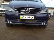 Mercedes Vito W639 2004–2014 Frontläpp till stötfångare (för 4 strålkastare), lackerbar foto 3