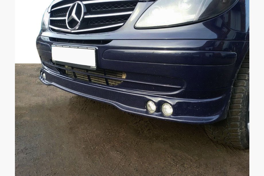 Mercedes Vito W639 2004–2014 Frontläpp till stötfångare (för 4 strålkastare), lackerbar Image
