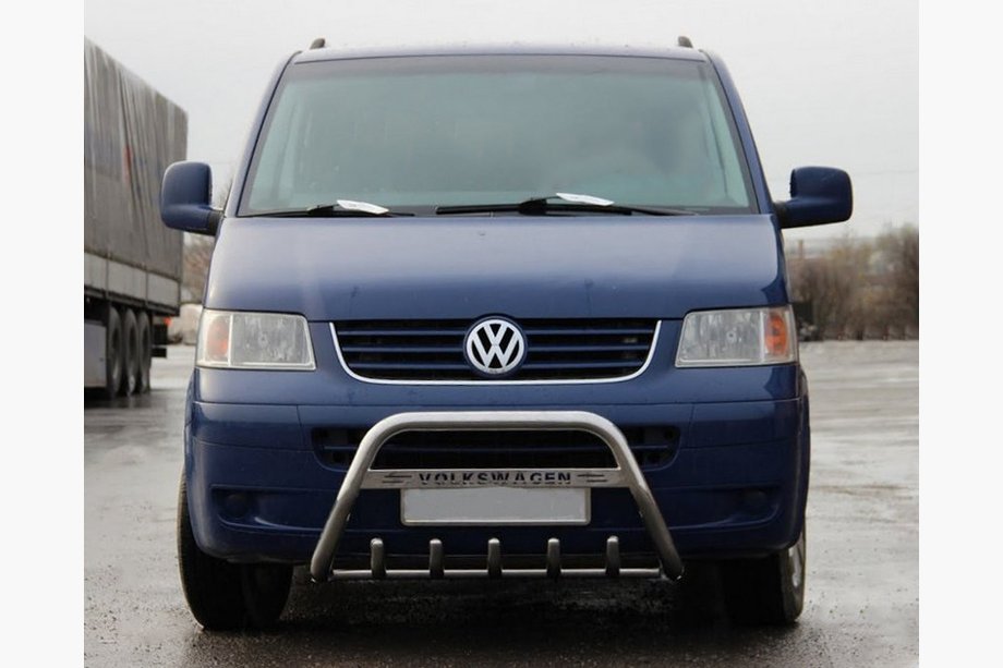 Volkswagen T5 Multivan 2003–2010 Frontbåge WT003 (rostfritt stål) 51 mm, utan text Image