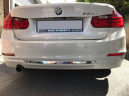 BMW 3-serien F30/F31 2012–2019 Stötfångarkant bak (rostfritt stål) foto 1
