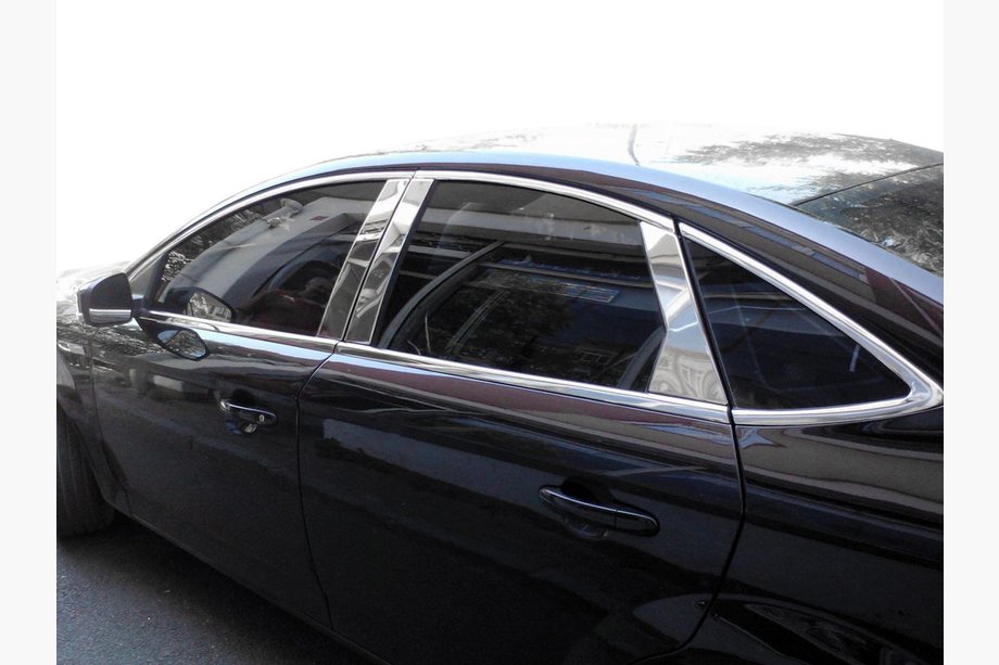 Ford Mondeo 2008–2014 Dörrstolpslist (rostfritt stål) Image