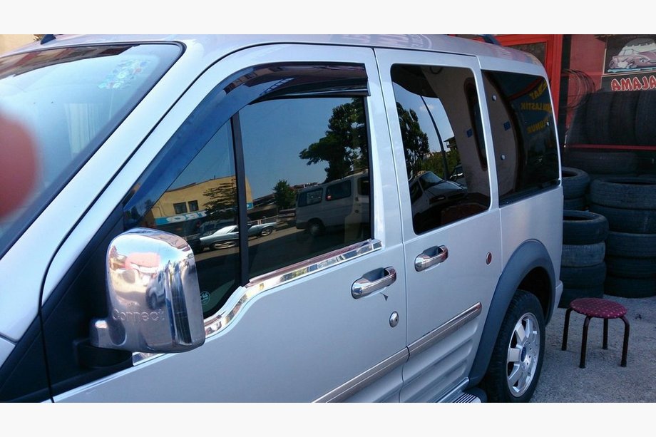 Ford Connect 2006–2009 Yttre fönsterlister (2 st, rostfritt) OmsaLine – italienskt rostfritt stål Foto 2