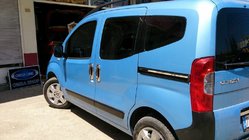 Peugeot Bipper 2008–2017 Rostfri list under skjutdörr (2 st) Carmos - turkiskt stål foto 2