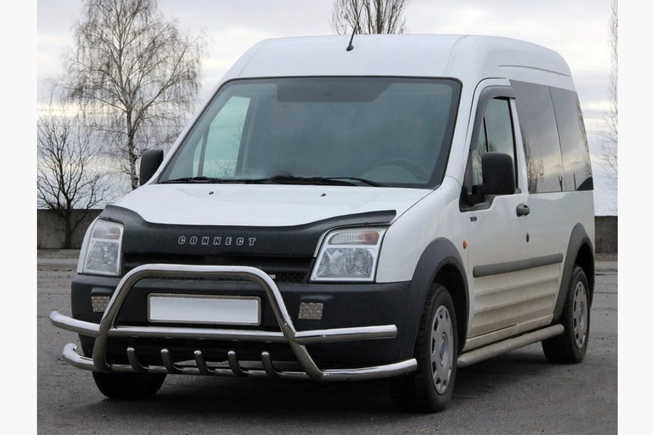 Ford Connect 2010–2013 Frontbåge med dubbelbåge WT003-Plus-2 (rostfritt stål) Image