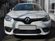 Renault Fluence 2009–2016 Kromlister för stötfångargaller (2013↗, rostfritt stål) Carmos - turkiskt stål foto 1