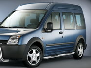 Ford Connect 2002–2006 Sidorör BB002 (2 st, rostfritt) 60 mm, standardbas foto 1