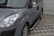 Fiat Doblo II 2010–2022 Sidosteg Fullmond (2 st, aluminium) foto 3
