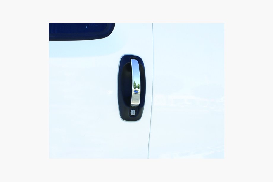 Opel Combo 2012–2018 Dörrhandtagskåpor (4 st, rostfritt stål) Carmos - turkiskt stål Image
