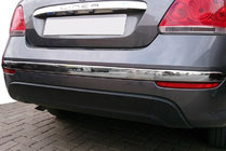 Fiat Linea 2006–2018 Lister till bakre stötfångarens kant (2012↗, rostfritt, 3 st) foto 1