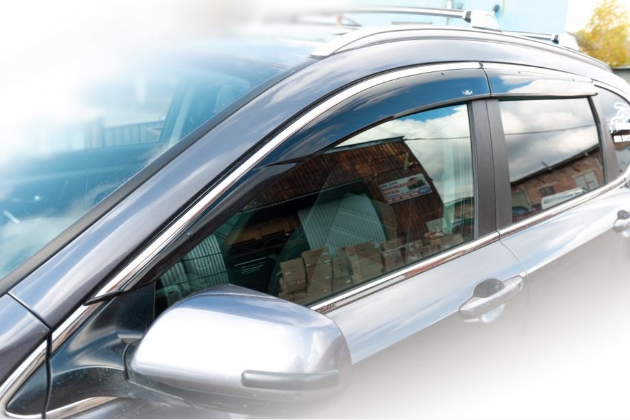 Honda CRV 2017–2022 Vindavvisare med kromlist (4 st, HIC) Image