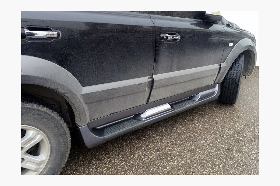 Kia Sorento I BL 2002–2009 Sidotrösklar i plast (plast) Image
