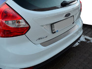 Ford Focus III 2011–2017 Natanika lastskydd för bakre stötfångare (rostfritt stål) foto 1