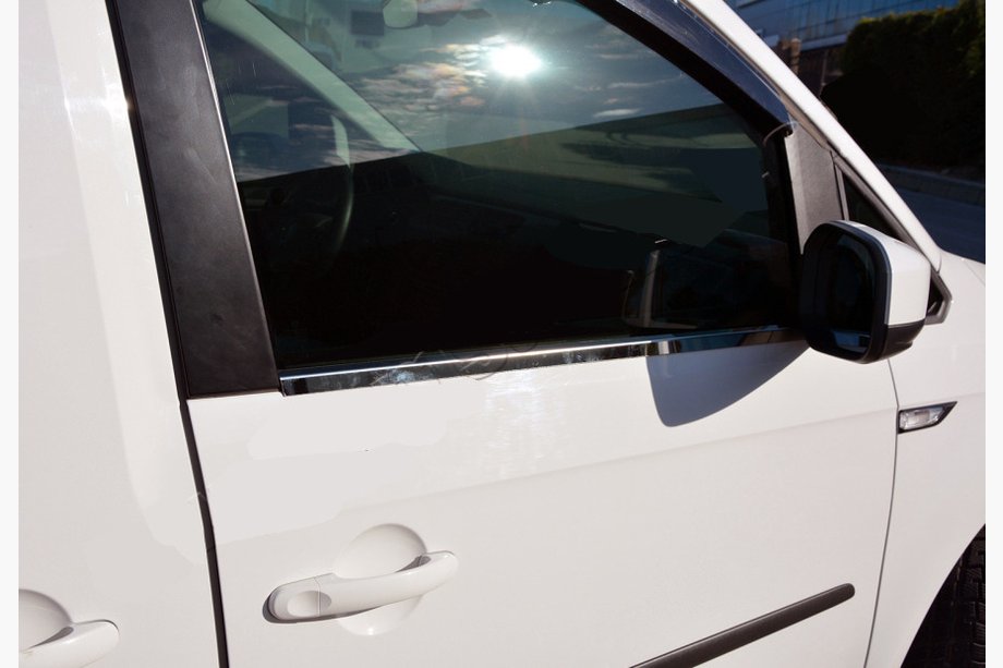 Volkswagen Caddy 2015–2020 Fönsterlister (2 st, rostfritt stål) Image