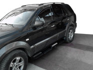 Kia Sportage 2004–2010 Sidosteg i plast S002 (plast) Svarta foto 1
