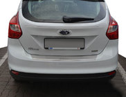Ford Focus III 2011–2017 Bakre stötfångarskydd med bockning Natanika (rostfritt stål) 2011-2014, halvkombi foto 1