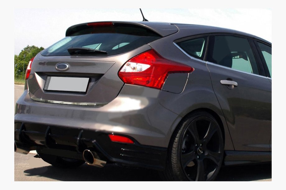 Ford Focus III 2011–2017 Lastkantsskydd baklucka 2011-2014 (Halvkombi, rostfritt stål) Image