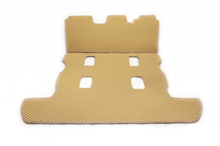 Toyota Land Cruiser 200 2007–2021 Bagagerumsmattor 2 st (EVA, 7 säten, beige) Image