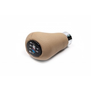 OEM växelspaksknopp (konstläder, beige slät) foto 1