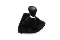 BMW 1-serie E81/E82/E87/E88 2004–2011 Växelspaksdamask + växelknopp OEM V1 (konstläder) foto 1