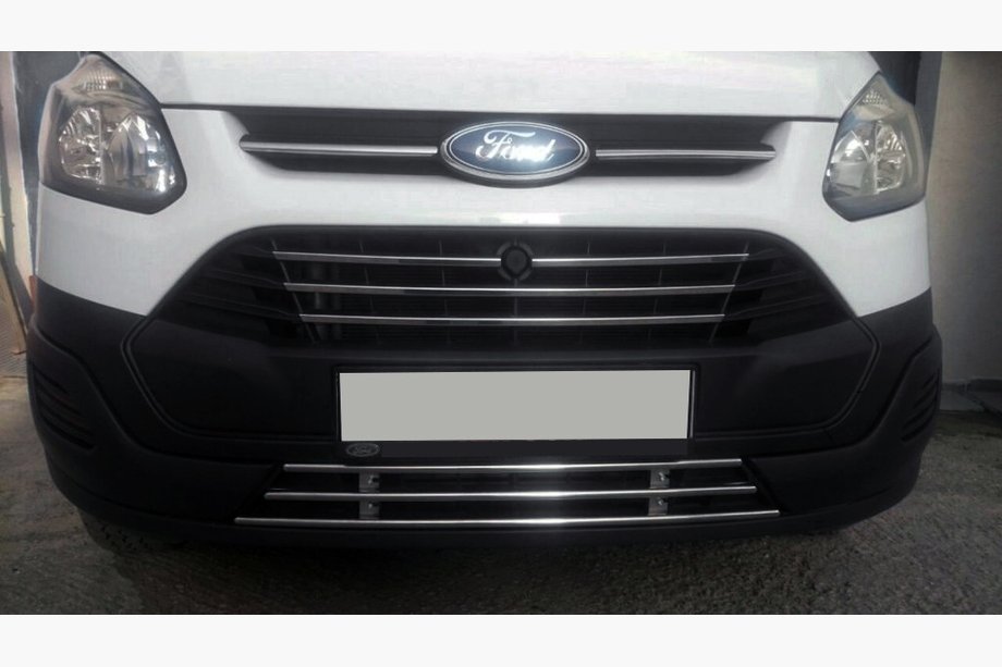 Ford Custom 2013–2022 Hel nedre grill 2013-2018 (rostfritt) Image