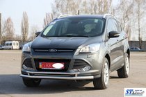Ford Kuga/Escape 2013–2019 Främre frontbåge ST014 (rostfritt) 60/42 mm foto 3