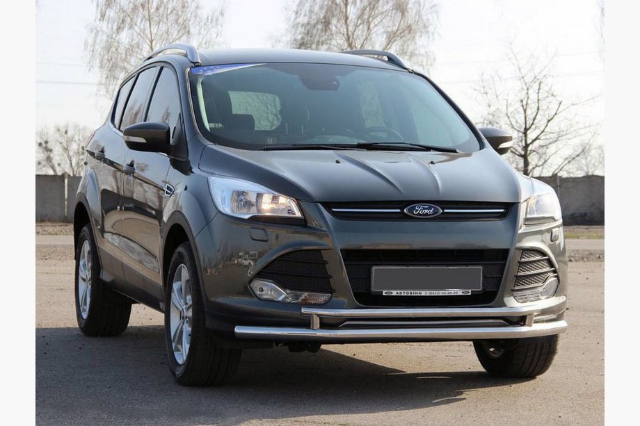 Ford Kuga/Escape 2013–2019 Främre frontbåge ST014 (rostfritt) 60/42 mm Image