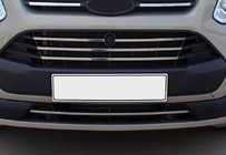 Ford Custom 2013–2022 Lister till grillen 2013-2018 (5 st, rostfritt stål) Carmos - turkiskt stål foto 1