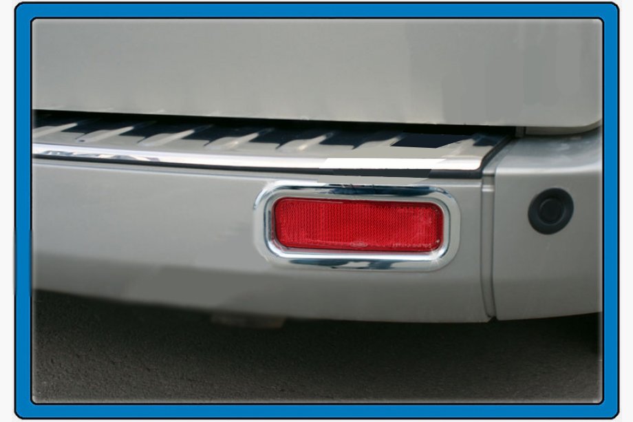 Ford Custom 2013–2022 Ramar till bakre reflexer (2 st, rostfritt) OmsaLine – italienskt rostfritt stål Image