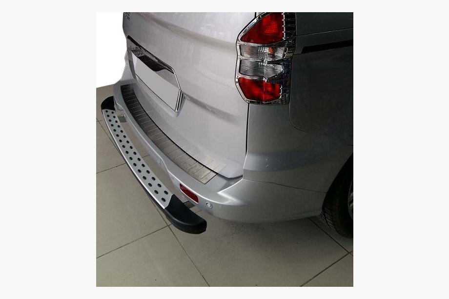 Ford Courier 2014–2023 Bakre stötfångarskydd OmsaLine (matt, rostfritt stål) Image