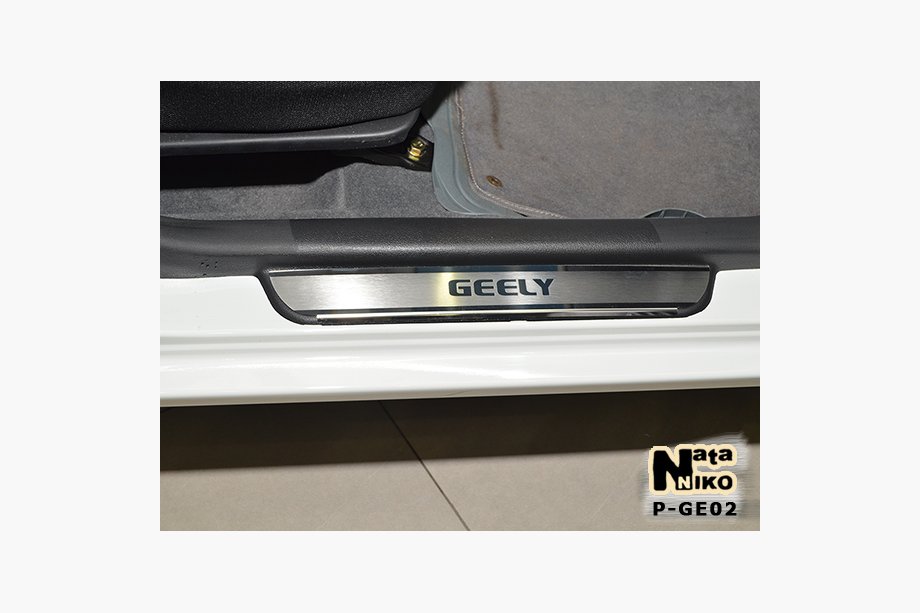 Geely MK 2006–2014 Natanika Premium instegsskydd (4 st, rostfritt stål) Image