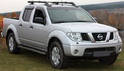 Nissan Navara 2006–2015 Vindavvisare för fönster (4 st, Niken) foto 1