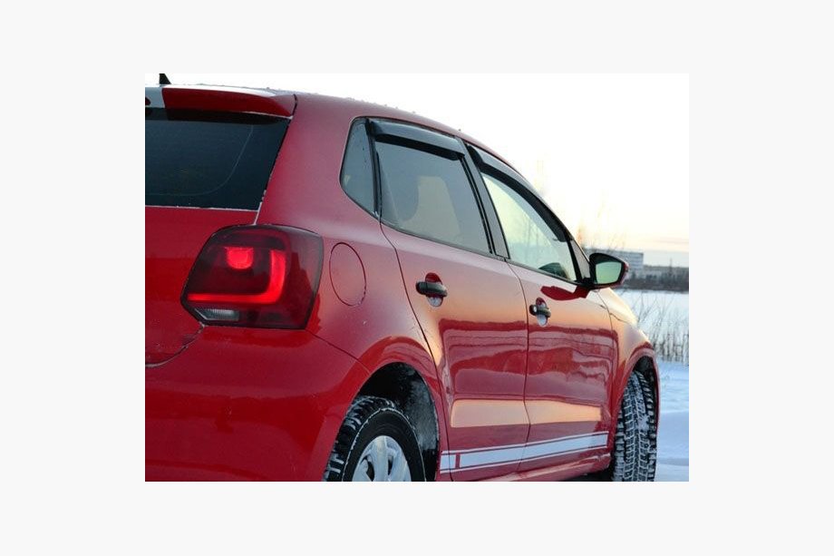 Volkswagen Polo 2010–2017 Vindavvisare för sidorutor HB (4 st, Niken) Image