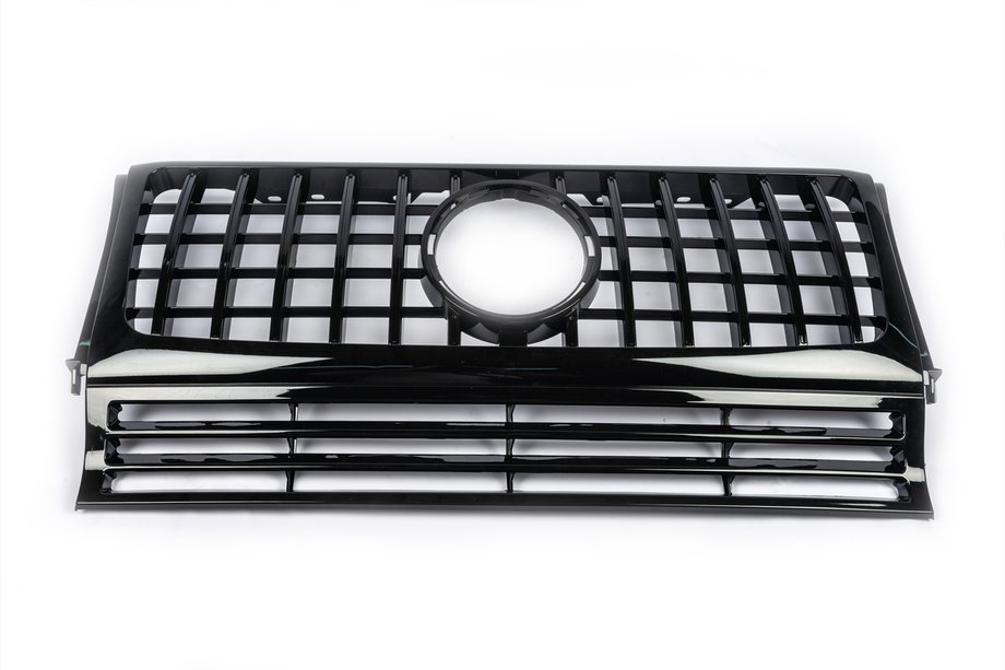 Mercedes G class W463 1990–2018 Frontgrill (GT Panamericana, utan krom) Helsvart Foto 2