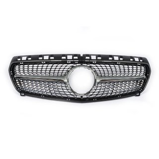Främre grill Diamond Silver (2012-2015) Mercedes A-сlass W176 2012–2018 foto 2