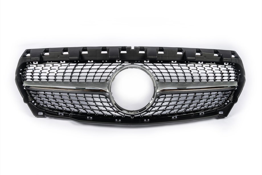 Mercedes CLA C117 2013–2019 Frontgrill (2013-2016, Diamond Silver) Foto 2