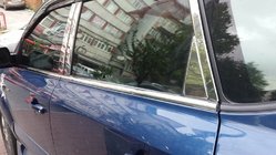 Hyundai Tucson JM 2004– Stolplister (rostfritt stål) foto 11