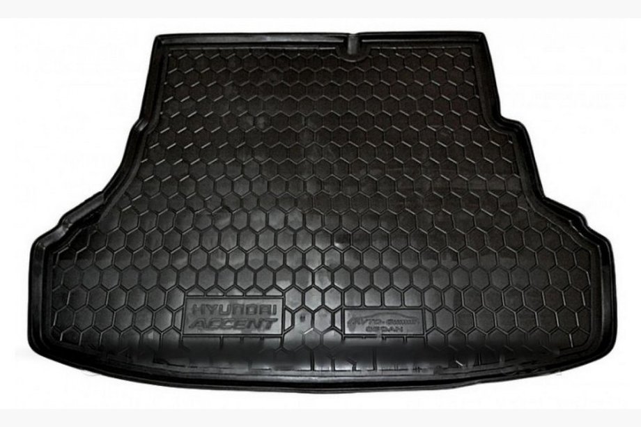 Hyundai Accent 2011–2017 Bagagerumsmatta SD (Autogumm, plast) Image