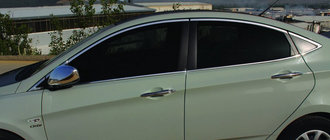 Hyundai Accent 2011–2017 Komplett set fönsterlister (14 st, rostfritt) foto 1