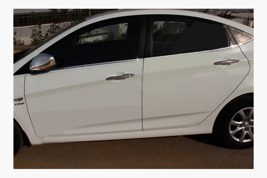 Hyundai Accent 2011–2017 Nedre fönsterlister (6 st, rostfritt) Carmos - turkiskt stål Image