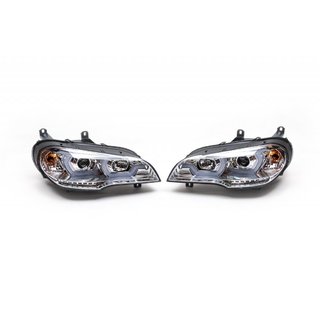 Framstrålkastare (2 st, klara) BMW X5 E70 2007–2013 foto 1