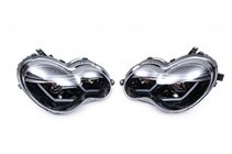 Mercedes C-klass W203 2000–2007 Framlyktor med LED-positionsljus (2 st) Mörka foto 9