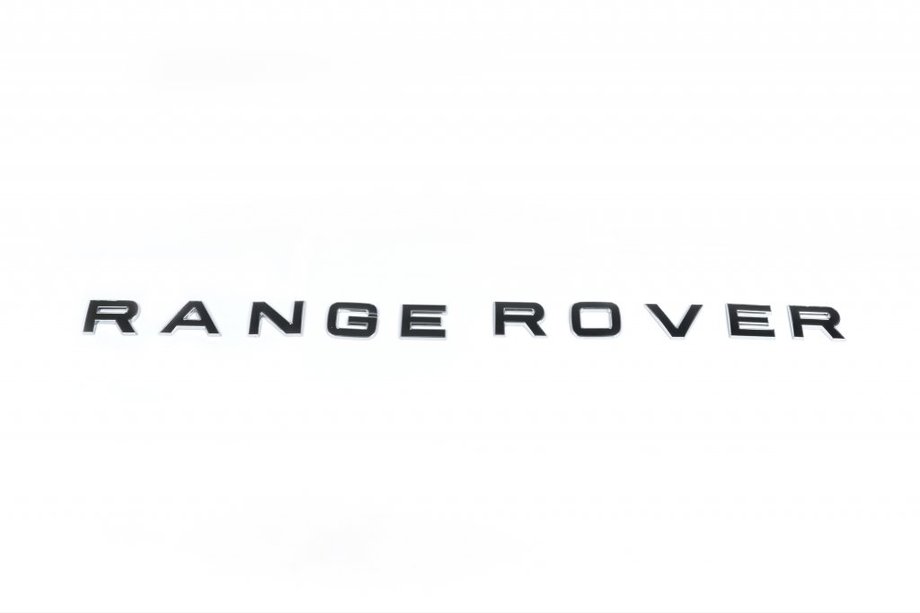 LandRover Range Rover Textemblem – blank svart (typ 2) Image