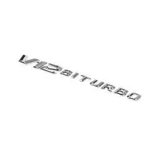 Emblem V12 Biturbo (krom) foto 1