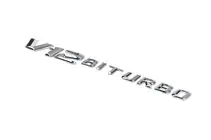 Mercedes E-klass W213 2016–2023 Emblem V12 Biturbo (krom) foto 1