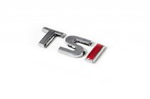 Volkswagen Scirocco 2008–2017 TSI-emblem (OEM-utförande) TS krom, I röd foto 2