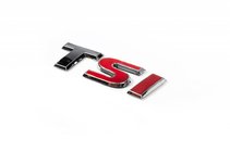 Volkswagen Jetta 2011–2018 TSI-emblem (OEM-utförande) TS krom, I röd foto 1